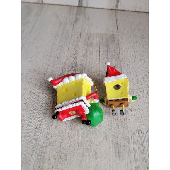 Spongebob santa claus burger snowflake ornament Xmas set - Picture 5 of 6